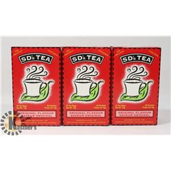 THREE BOXES OF SD'S ORGANIC TEA