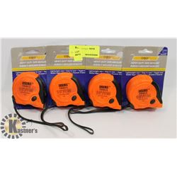 LOT OF FOUR 16' TAPE MEASURES
