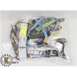BAG OF DOG LEASHES AND/OR COLLARS