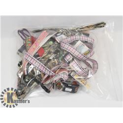 BAG OF DOG LEASHES AND/OR COLLARS