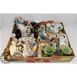 LARGE COLLECTION OF VINTAGE FIGURINES & COLLECTOR