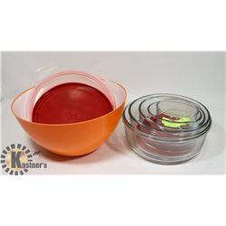 ANCHOR ROUND GLASS STORAGE 5PC SET