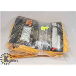 LOT OF 2 10/4 JOB RAIN SET, INCLUDES BIBS, JACKET