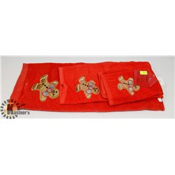 3PC CHRISTMAS TOWEL SET