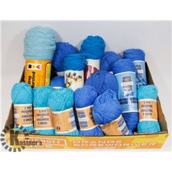 FLAT OF ASSORTED YARN
