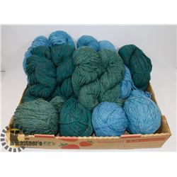 FLAT OF ASSORTED YARN