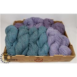 FLAT OF ASSORTED YARN