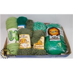 BAG OF ASSORTED YARN