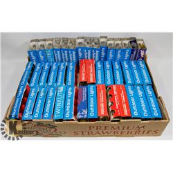 FLAT OF VINTAGE REPLACEMENT CHRISTMAS LIGHT BULBS