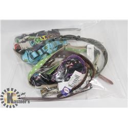 BAG OF DOG LEASHES/ COLLARS