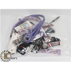 BAG OF DOG LEASHES/ COLLARS