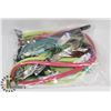 Image 1 : BAG OF DOG LEASHES/ COLLARS