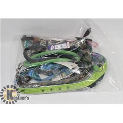 BAG OF DOG LEASHES/ COLLARS