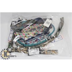 BAG OF DOG LEASHES/ COLLARS