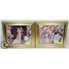 Image 1 : SET OF 2 WOOD FRAMED PICTURES WITH