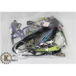 BAG OF DOG COLLARS/ LEASHES