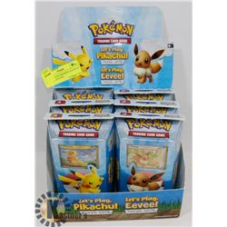 LOT OF 6 NEW POKÉMON LETS PLAY PIKACHU & EEVEE