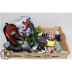 FLAT W/KIDS ITEMS INCL. DIE CAST CAR,