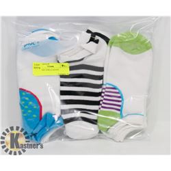 9PK LADIES ANKLE SOCKS.