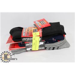 3PK INFRARED MENS SOCKS