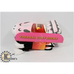 2PK LADIES COZY SLIPPER SOCKS