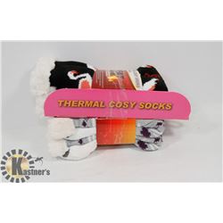 2PK LADIES COZY SLIPPER SOCKS