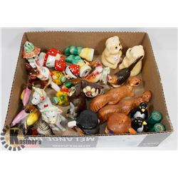 FLAT OF SALT AND PEPPER SHAKERS