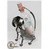 Image 1 : METAL WINE BOTTLE HOLDER SITTING DOG