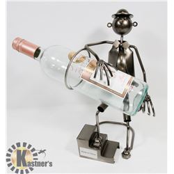 METAL WINE BOTTLE HOLDER BIG PLAYER