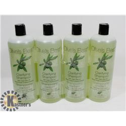 FOUR 1L BOTTLES OF OLIVES BEST CLARIFYING