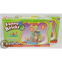 TWO 81PC BATTERIE OPERATED FUNNY BRICKS