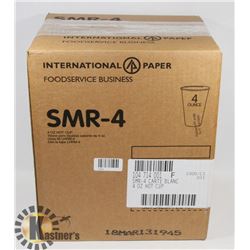 CASE OF 1000,4OZ PAPER HOT OR COLD CUPS