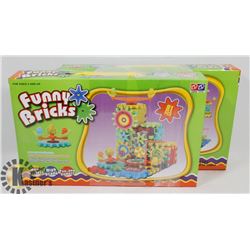 TWO 81PC BATTERY OPERATED FUNNY BRICKS