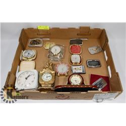 ESTATE FLAT OF CLOCKS AND BELT BUCKLES