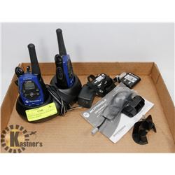 A PAIR OF MOTOROLA TALKABOUT WALKIE TALKIES