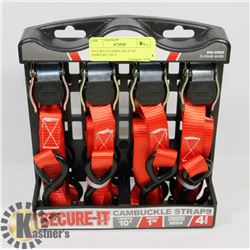 SECURE-IT CAMBUCKLE TIE DOWN,SET OF 4