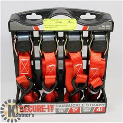 SECURE-IT CAMBUCKLE TIE DOWN,SET OF 4