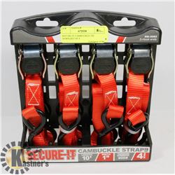 SECURE-IT CAMBUCKLE TIE DOWN,SET OF 4