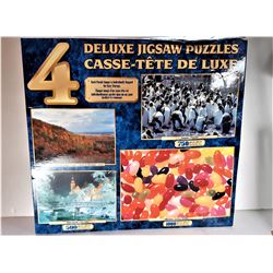 5)  FACTORY SEALED LOT OF 4 PUZZLES