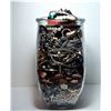 Image 3 : 22)  HUGE JAR FILLED WITH JEWELLERY