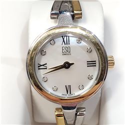 12) STAINLESS STEEL ESQ SWISS MOTHER OF PEARL