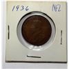 Image 2 : 14)  LARGE 1936 NEWFOUNDLAND PENNY