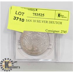 1987 GERMAN 10 SILVER DEUTCH MARKS