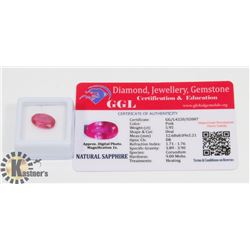 #65-SYNTHETIC PINK SAPPHIRE GEMSTONE 5.95CT