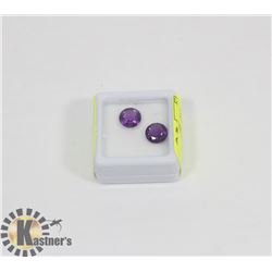 #84-SYNTHETIC PURPLE AMETHYST  GEMSTONE 3.5CT