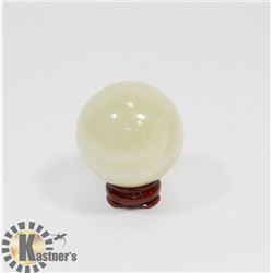 #146-SYNTHETIC GREEN ONYX HEALING BALL  160G