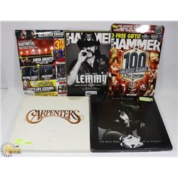 3 RECORD COLLECTIONS WITH 3 METAL HAMMER MAGAZINES