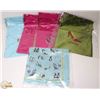 Image 1 : FLAT OF NEW SILK STYLE DRAW STRING BAGS