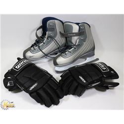 REEBOK NEW SZ 8 ADULT WINNWELL 16" HOCKEY GLOVES