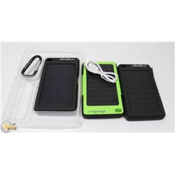 LOT OF 3 EDDIE BAUER SOLAR POWER BANKS 6000MAH
